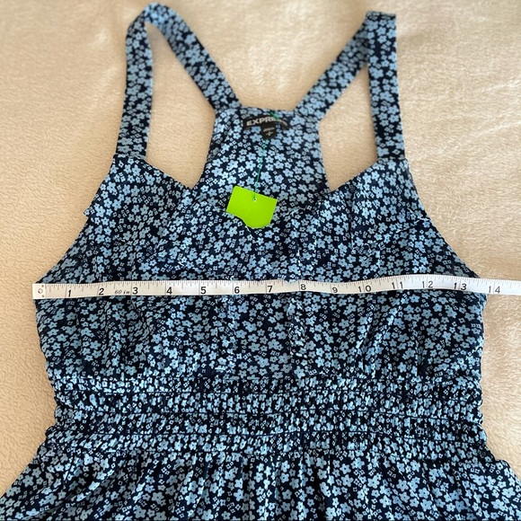 Express Sleeveless Floral Flutter Blouse - Size S - Picture 8 of 12